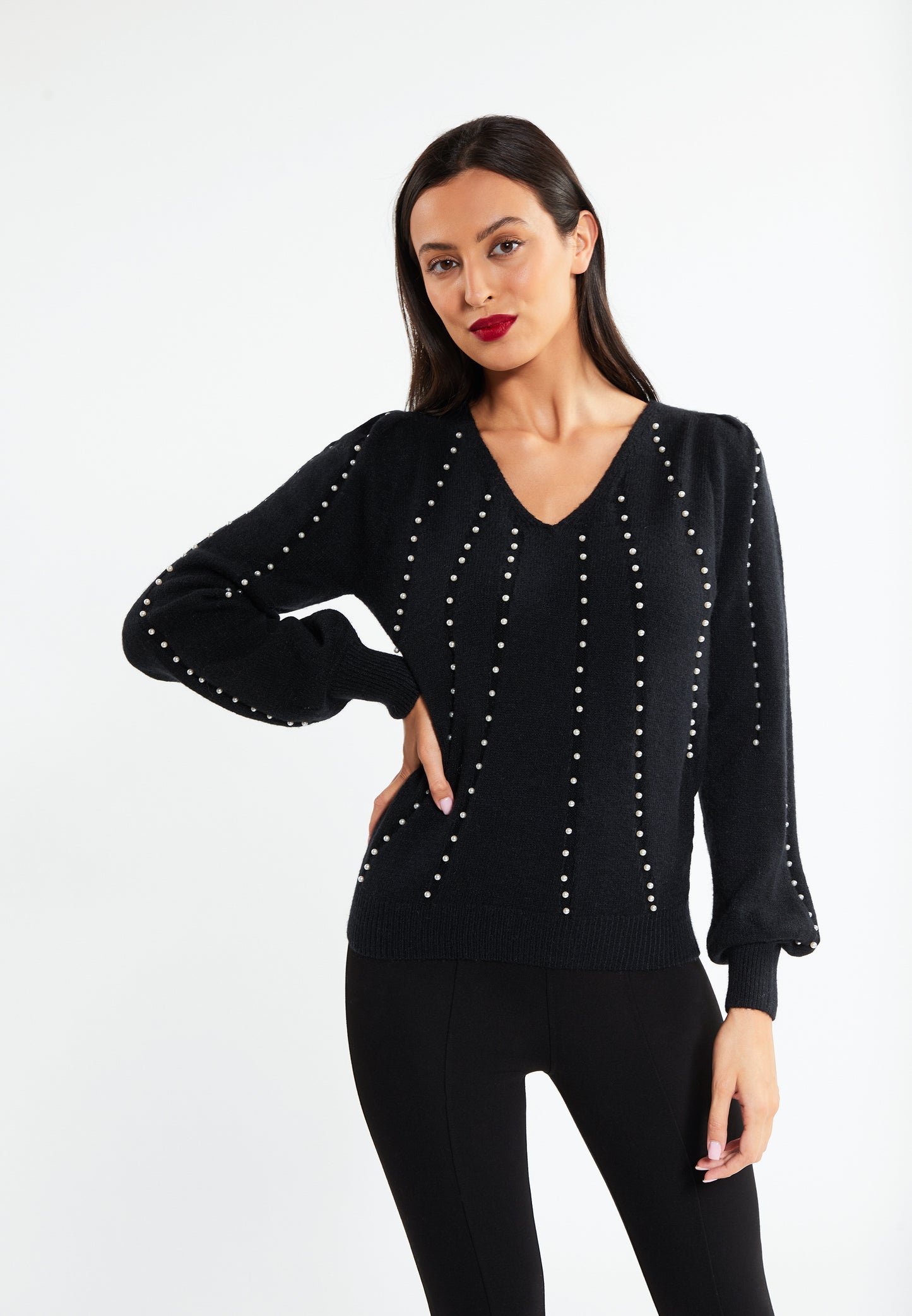 faina damski sweter dzianinowy