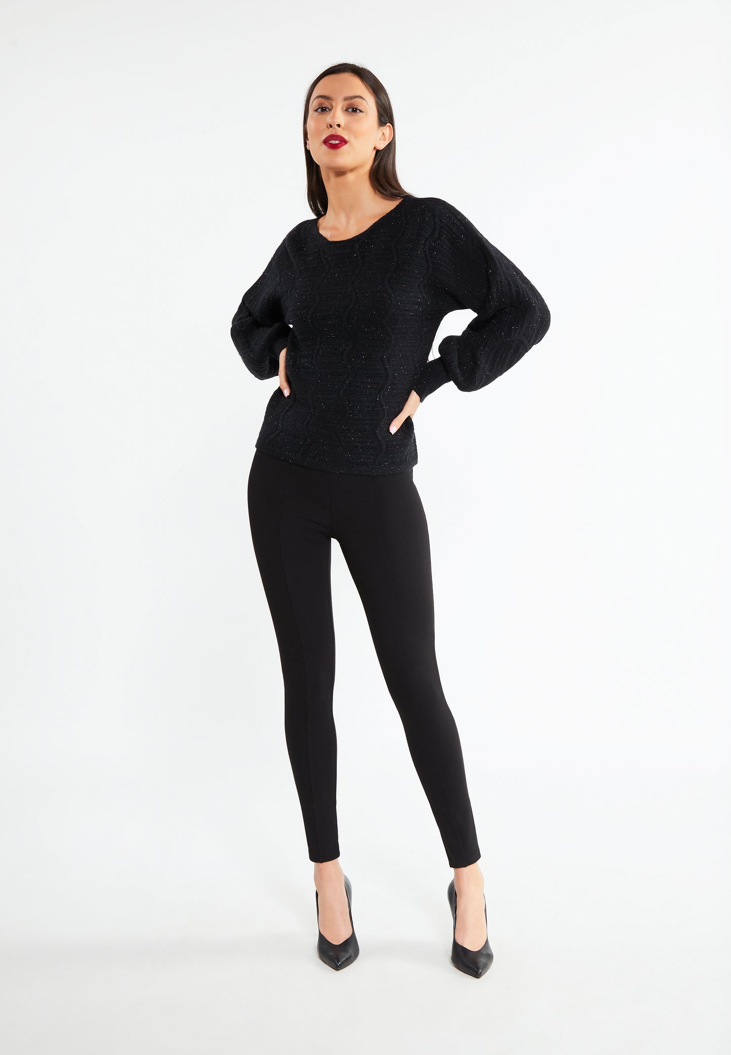 faina damski sweter dzianinowy