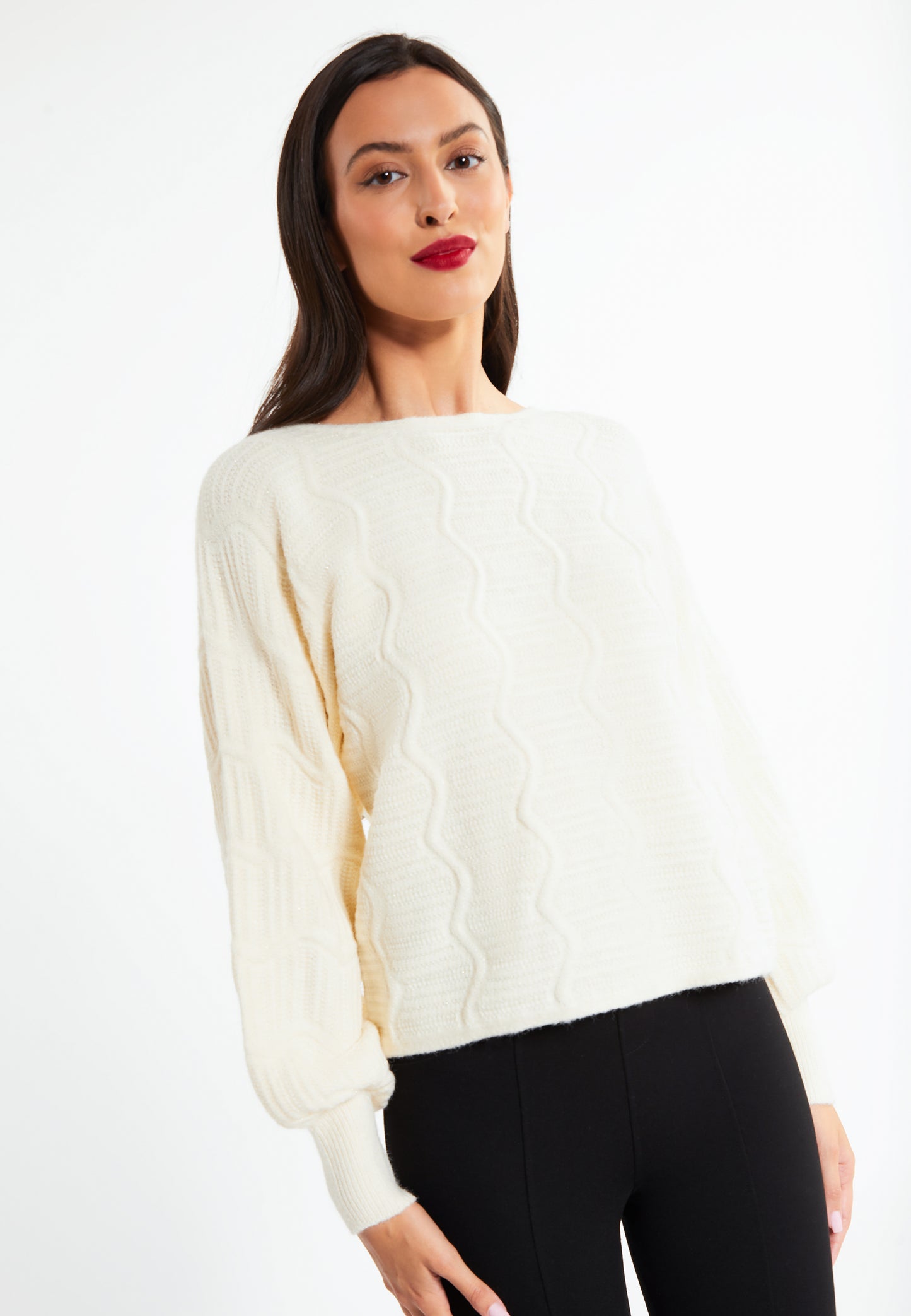faina damski sweter dzianinowy