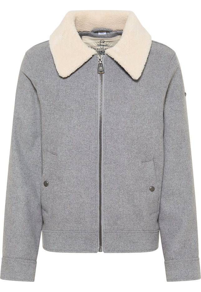 DreiMaster Vintage Men's Transitional Jacket Made From A Wool Blend