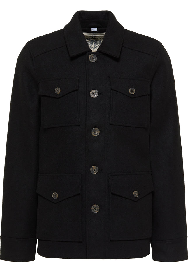 DreiMaster Vintage Men's Transitional Jacket Made From A Wool Blend