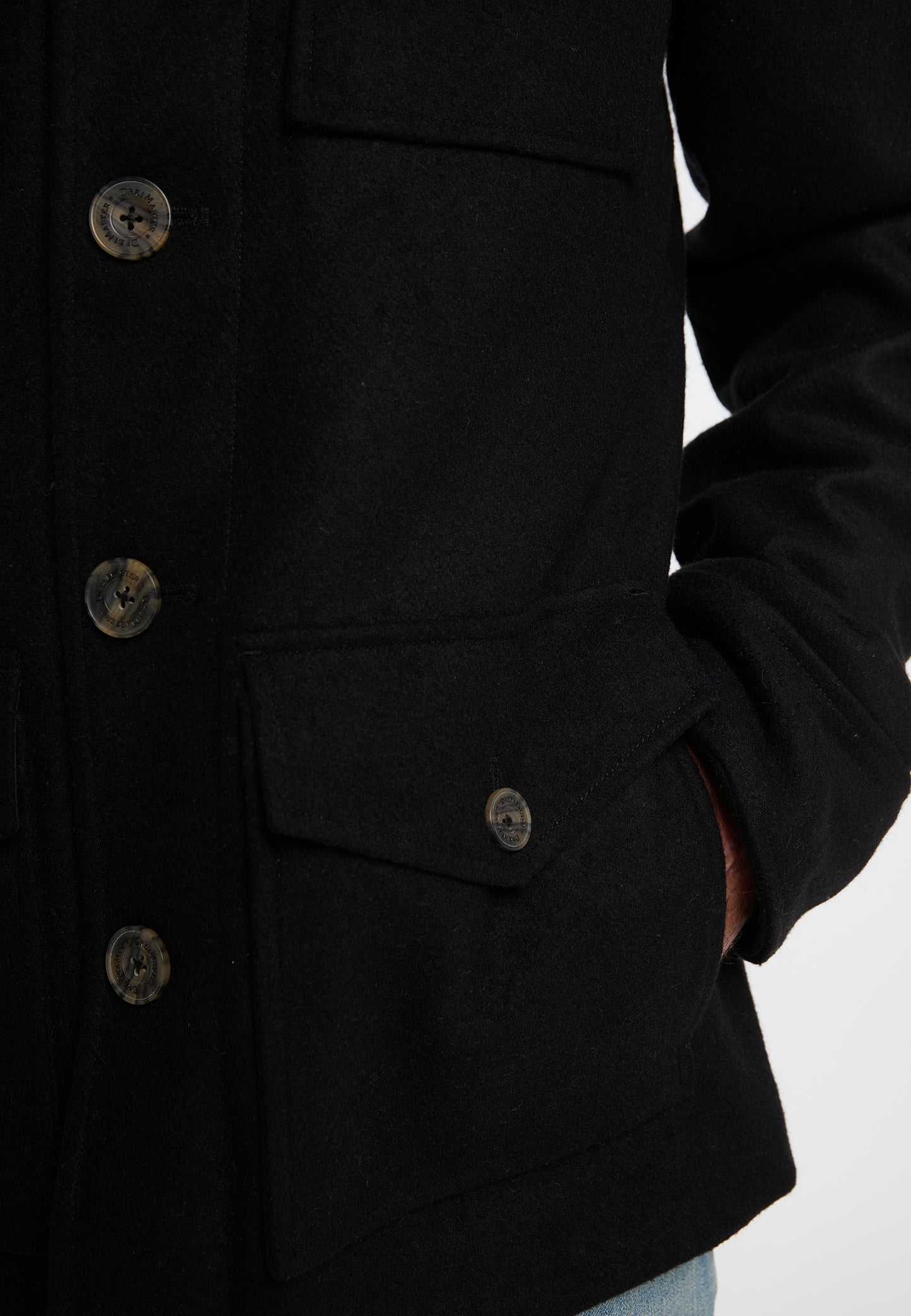DreiMaster Vintage men's transitional jacket made from a wool blend