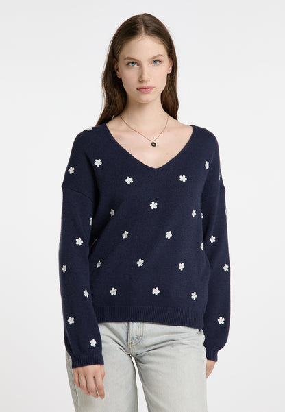 DreiMaster Vintage damski sweter dzianinowy