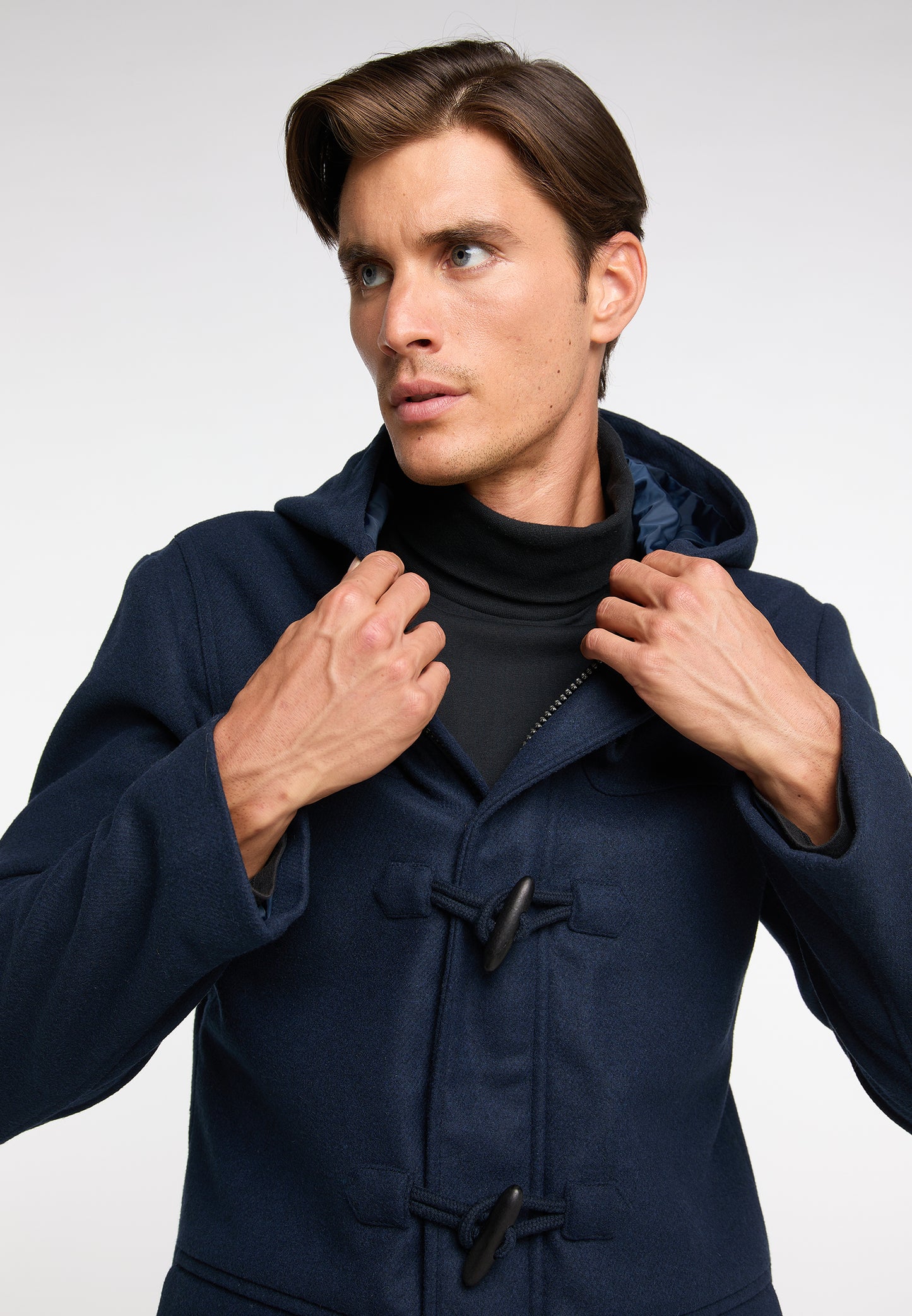 DreiMaster Klassik men's transitional coat made of wool blend