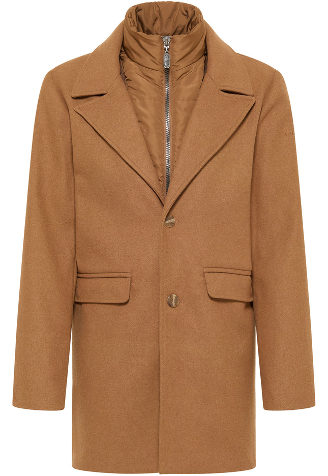 DreiMaster Klassik Men's Transitional Coat Made Of Wool Blend
