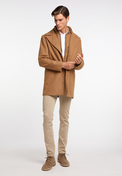 DreiMaster Klassik men's transitional coat made of wool blend