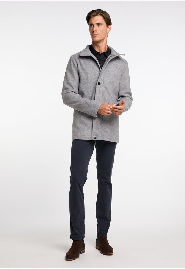 DreiMaster Klassik Men's Transitional Jacket Made From A Wool Blend