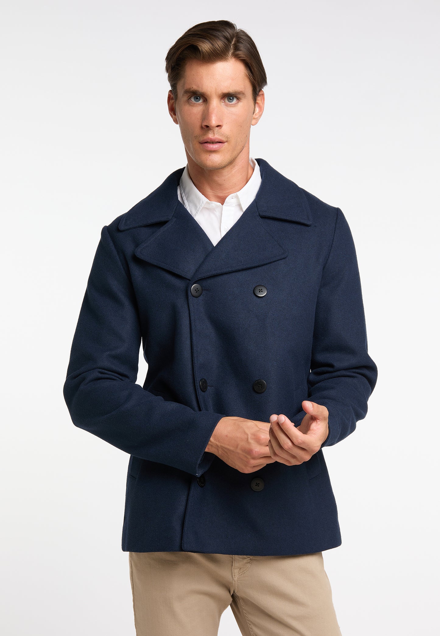 DreiMaster Klassik men's transitional jacket made from a wool blend