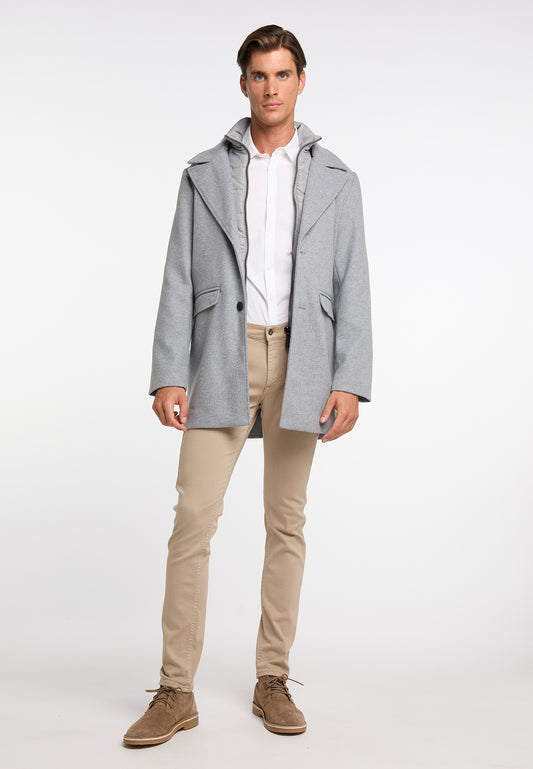 DreiMaster Klassik men's transitional coat made of wool blend