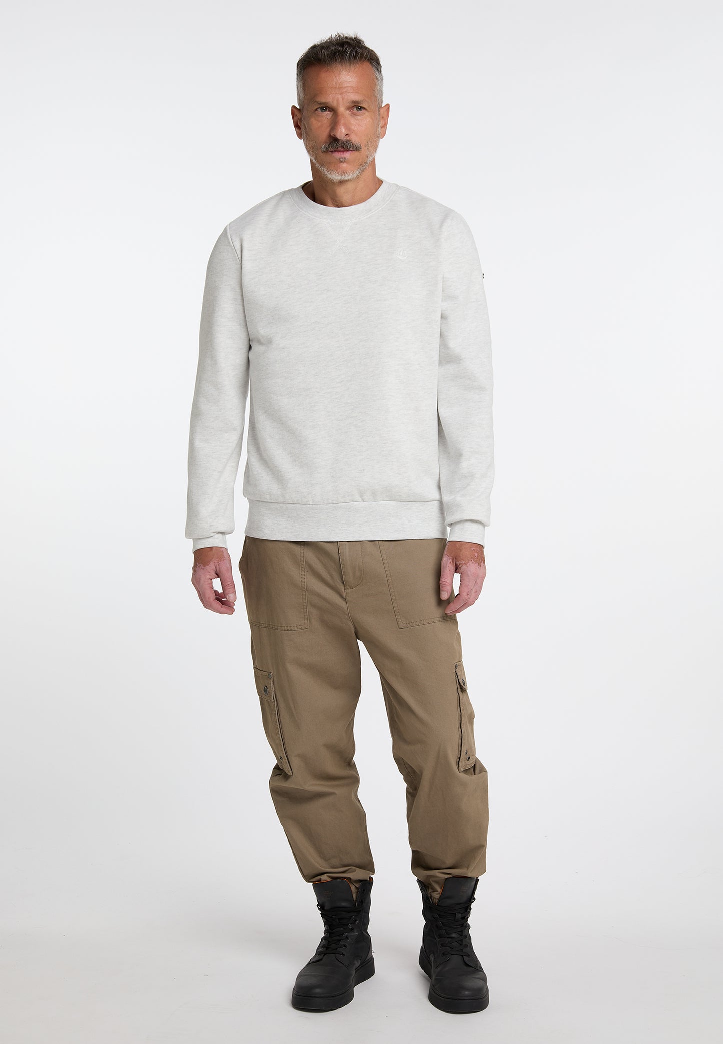 DreiMaster Vintage men's oversized sweatshirt with crew neck