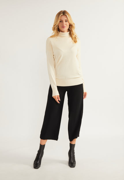 usha WHITE LABEL Women's Knit Turtleneck Sweater