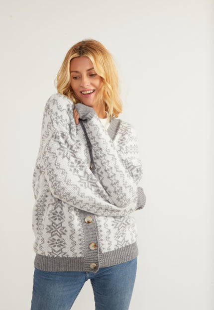 usha BLUE LABEL Women's Oversized Cardigan