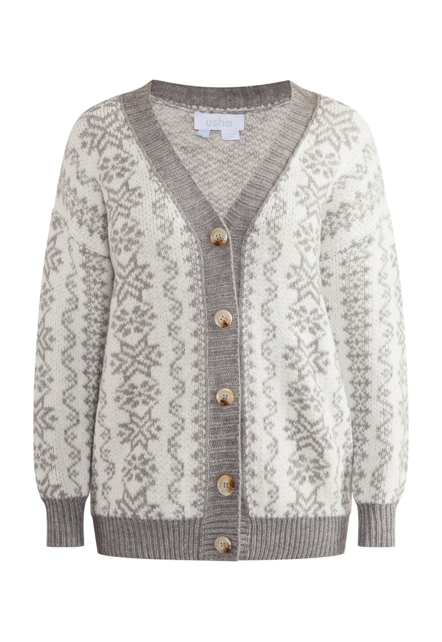 usha BLUE LABEL Women's Oversized Cardigan
