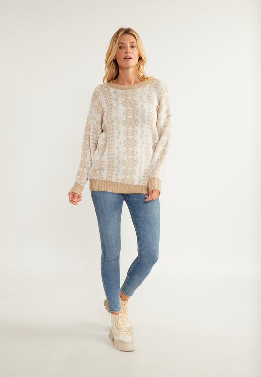 usha BLUE LABEL damski sweter z dzianiny