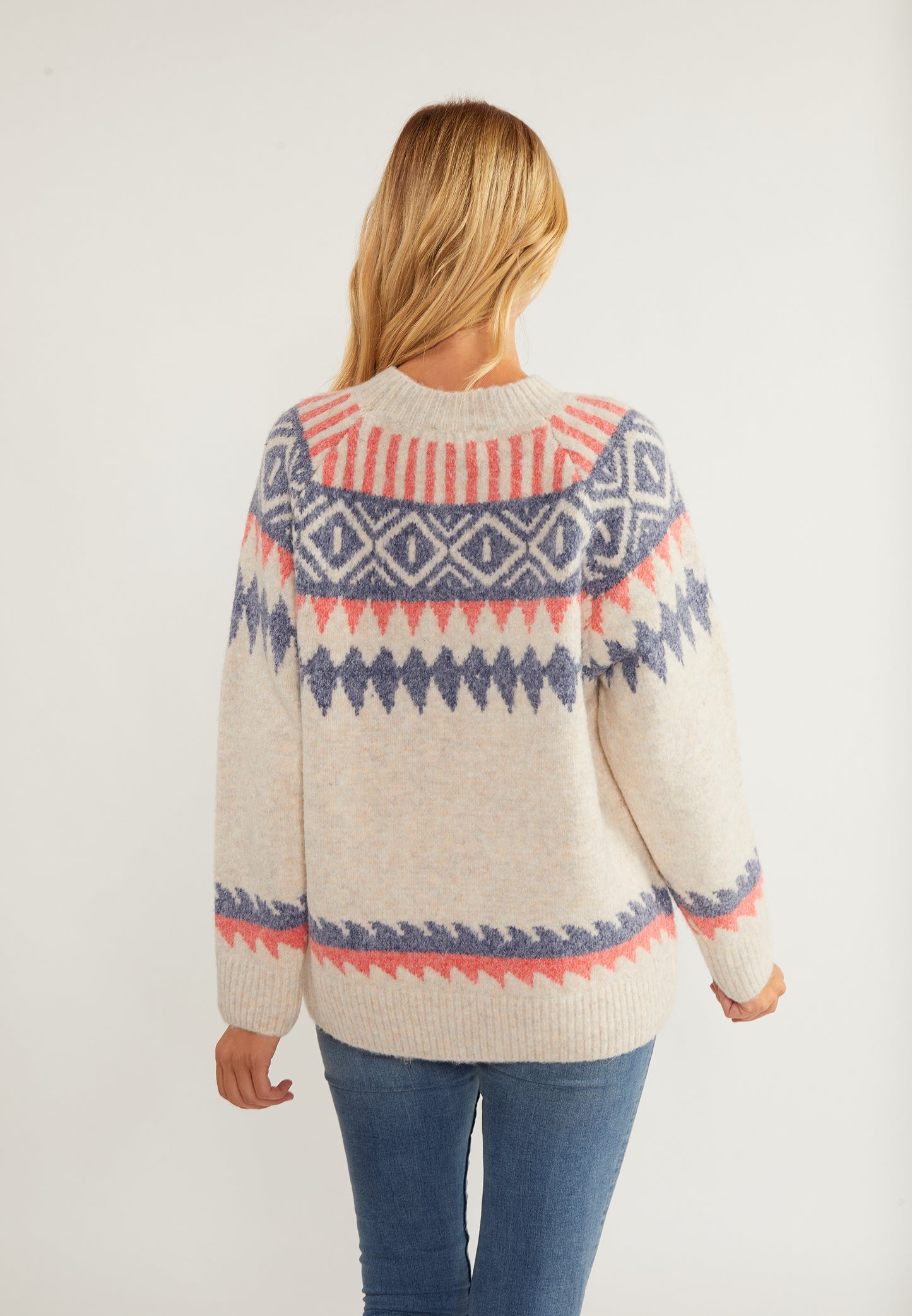 usha BLUE LABEL damski sweter z dzianiny