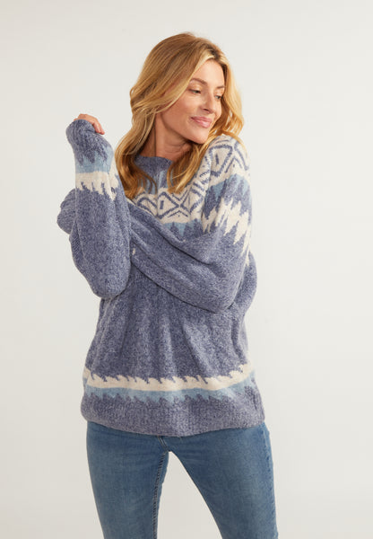 usha BLUE LABEL damski sweter z dzianiny