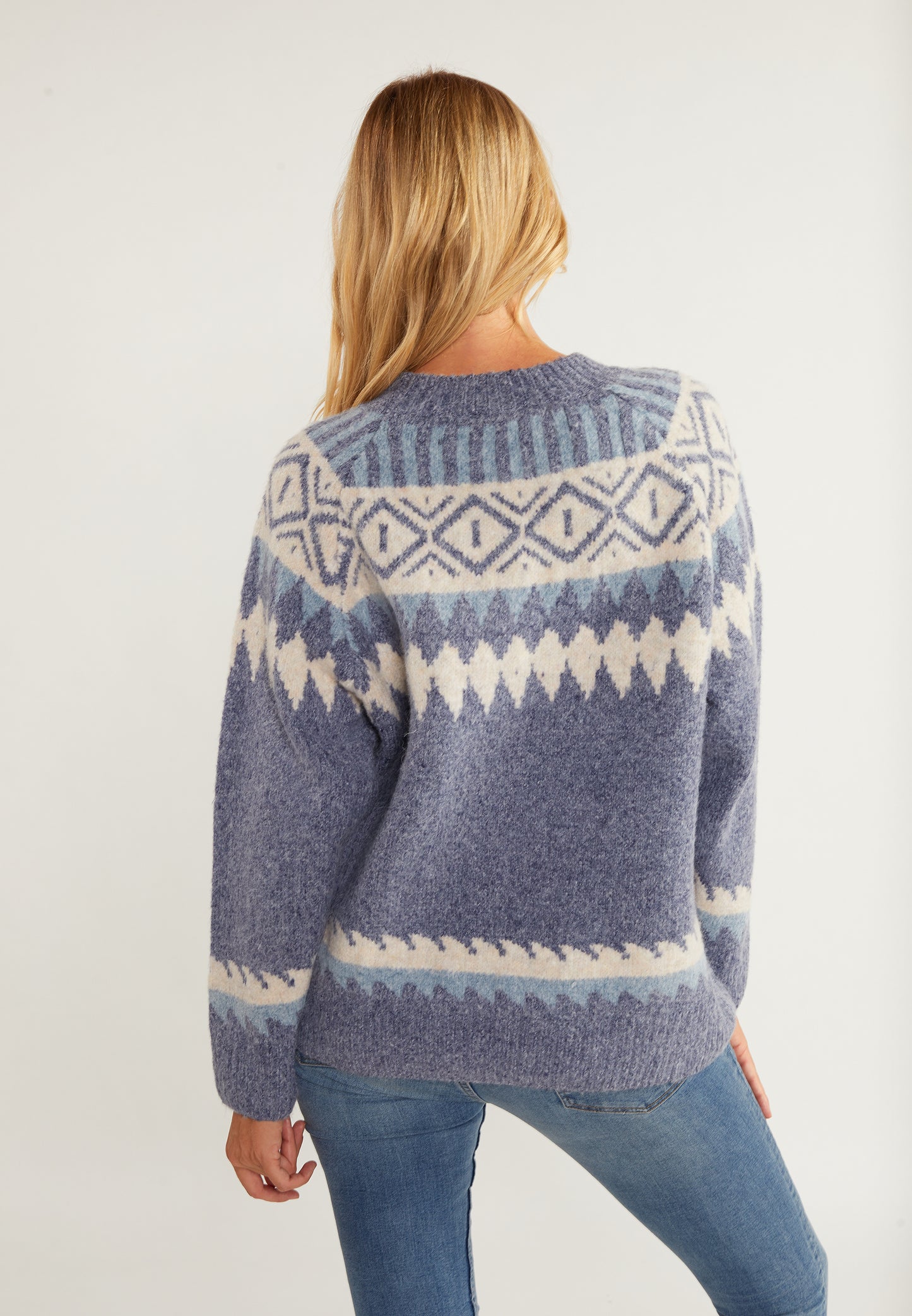 usha BLUE LABEL damski sweter z dzianiny