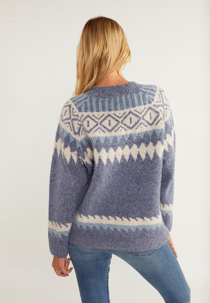 usha BLUE LABEL damski sweter z dzianiny