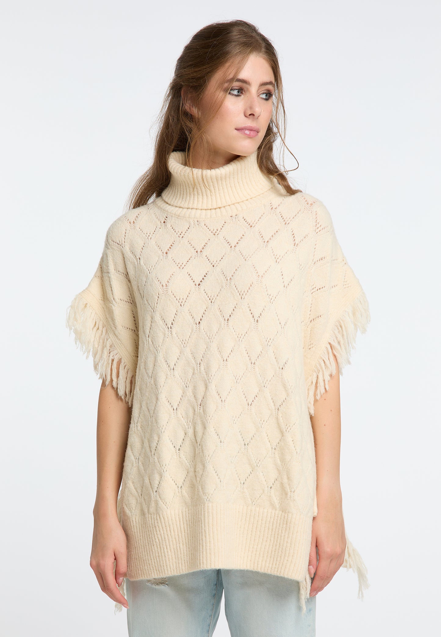 IZIA women's knit poncho
