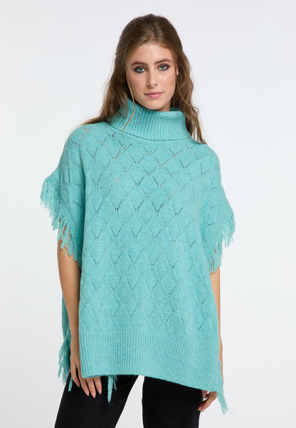 IZIA women's knit poncho