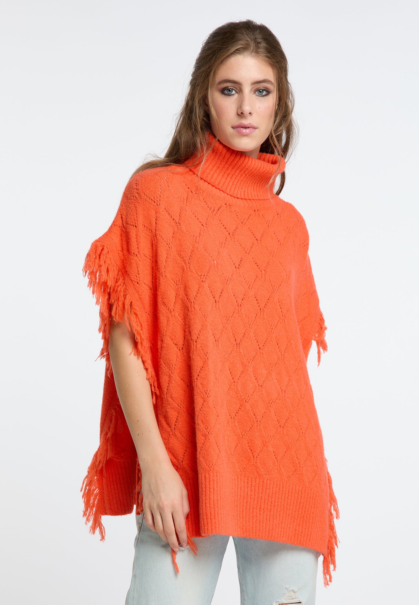 IZIA women's knit poncho