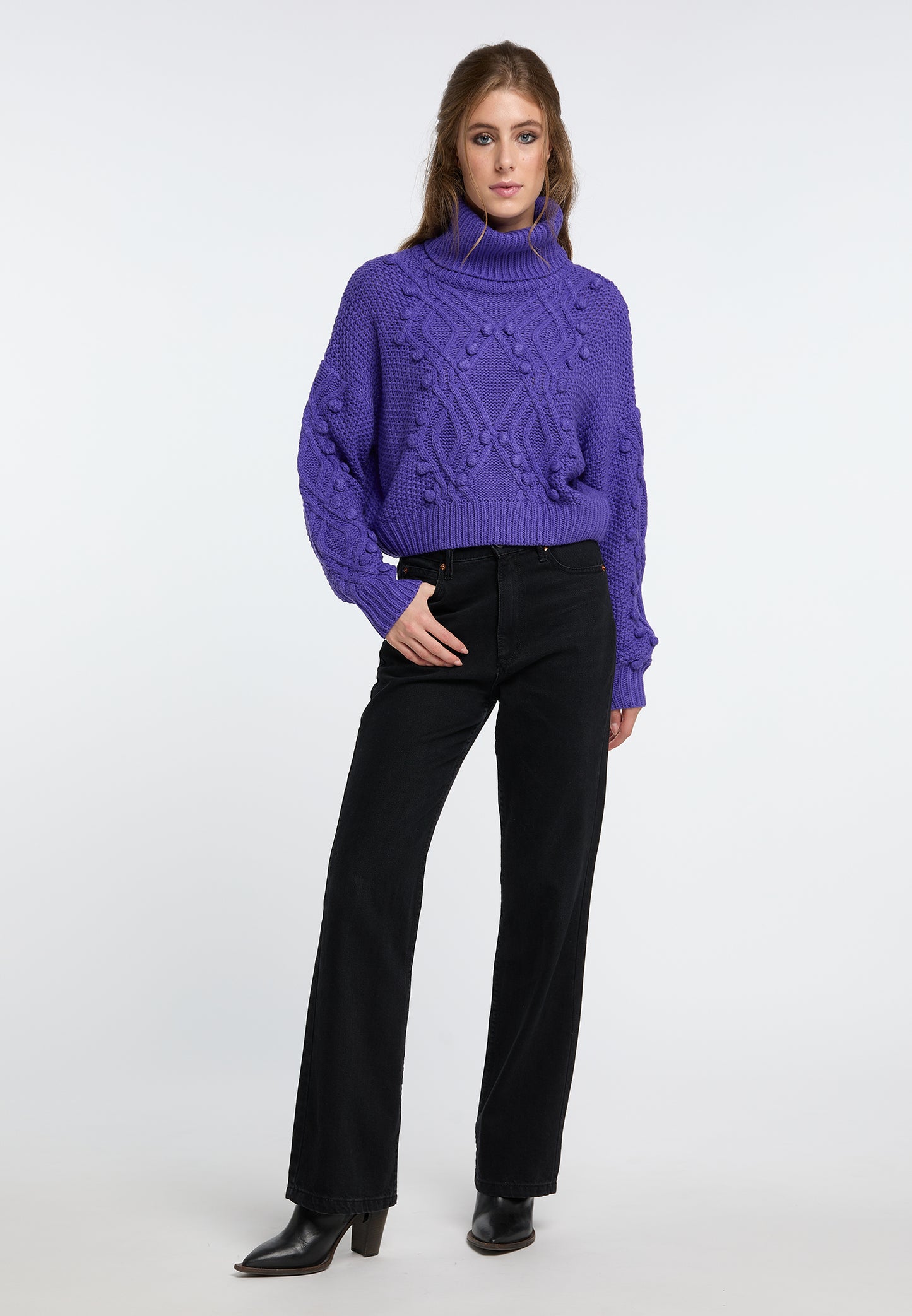 IZIA damski sweter z golfem
