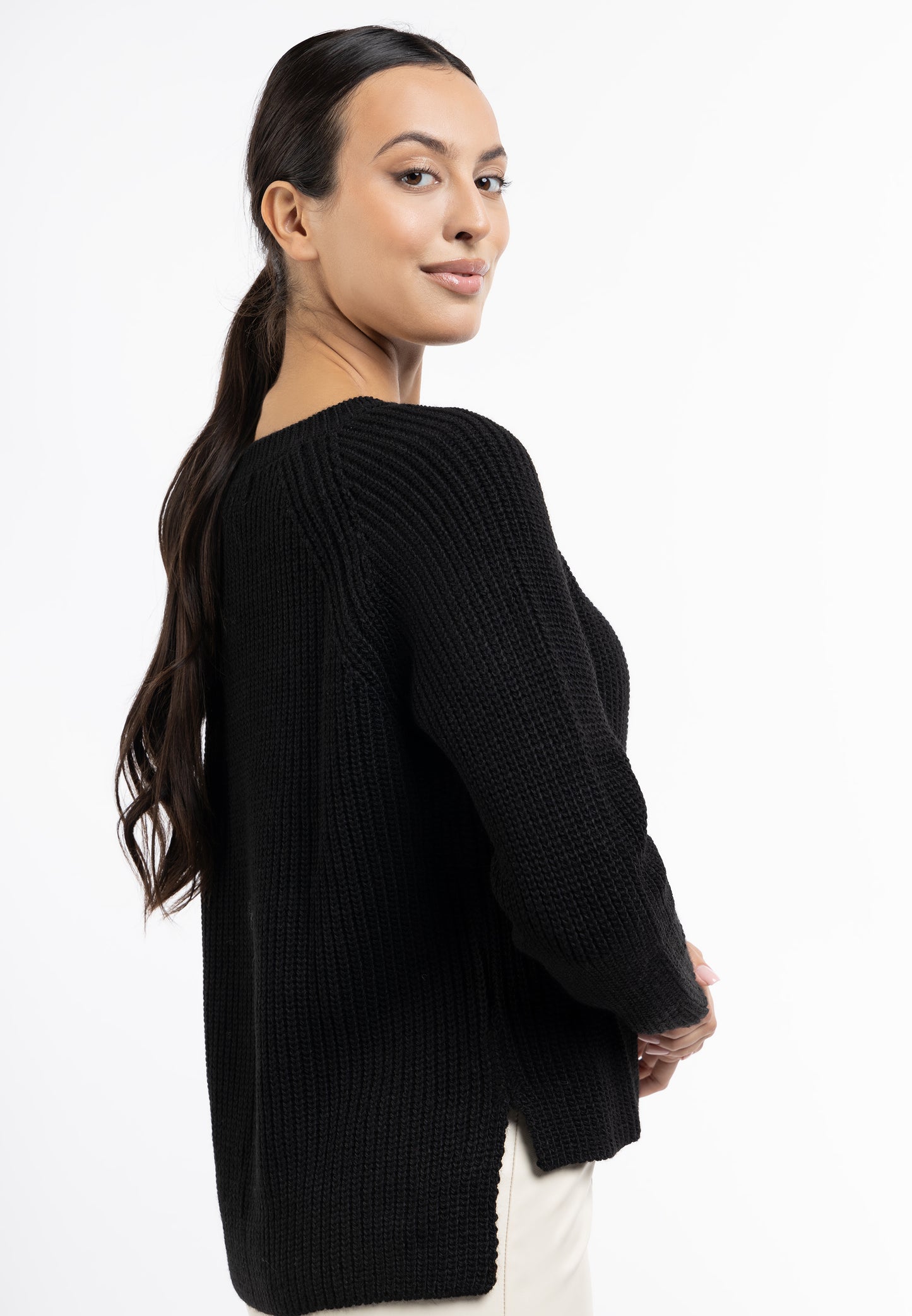 faina damski sweter z dzianiny