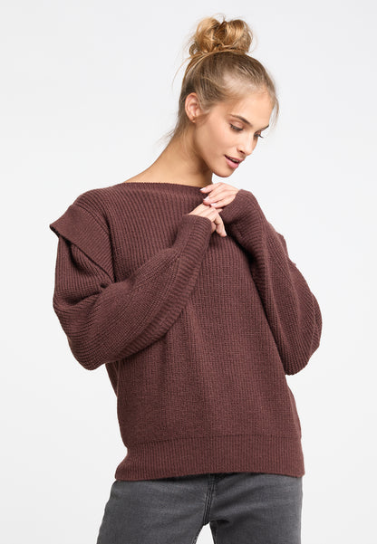 IZIA damski sweter z grubszej dzianiny