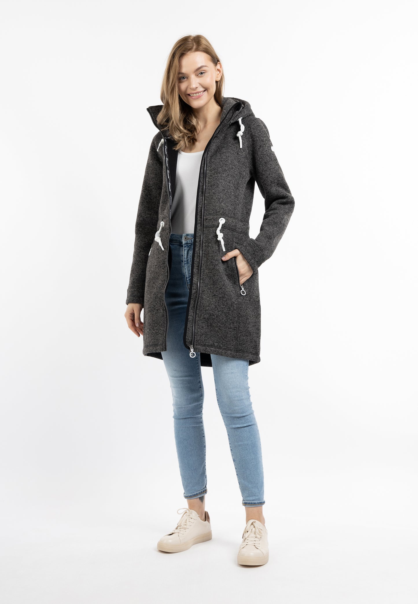 DreiMaster Maritim women's knit fleece coat