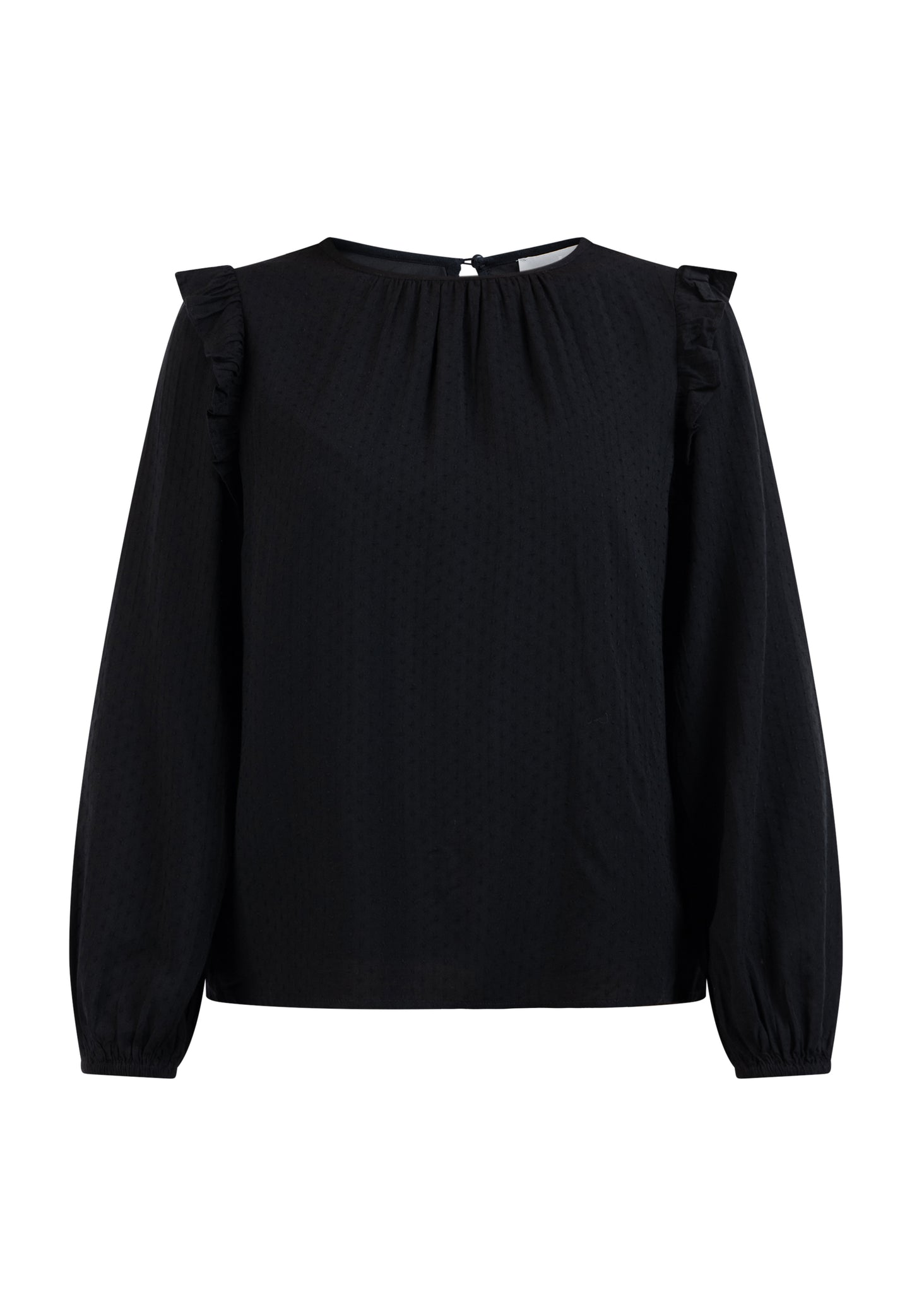 usha women's classic long sleeve blouse
