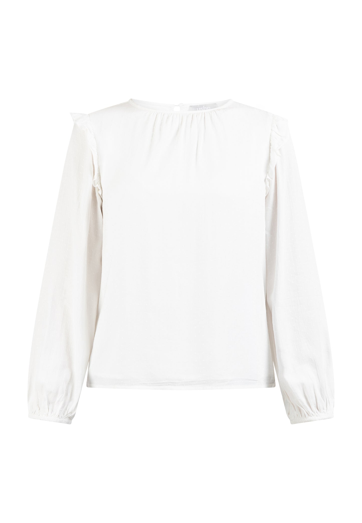 usha women's classic long sleeve blouse