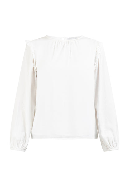 usha women's classic long sleeve blouse