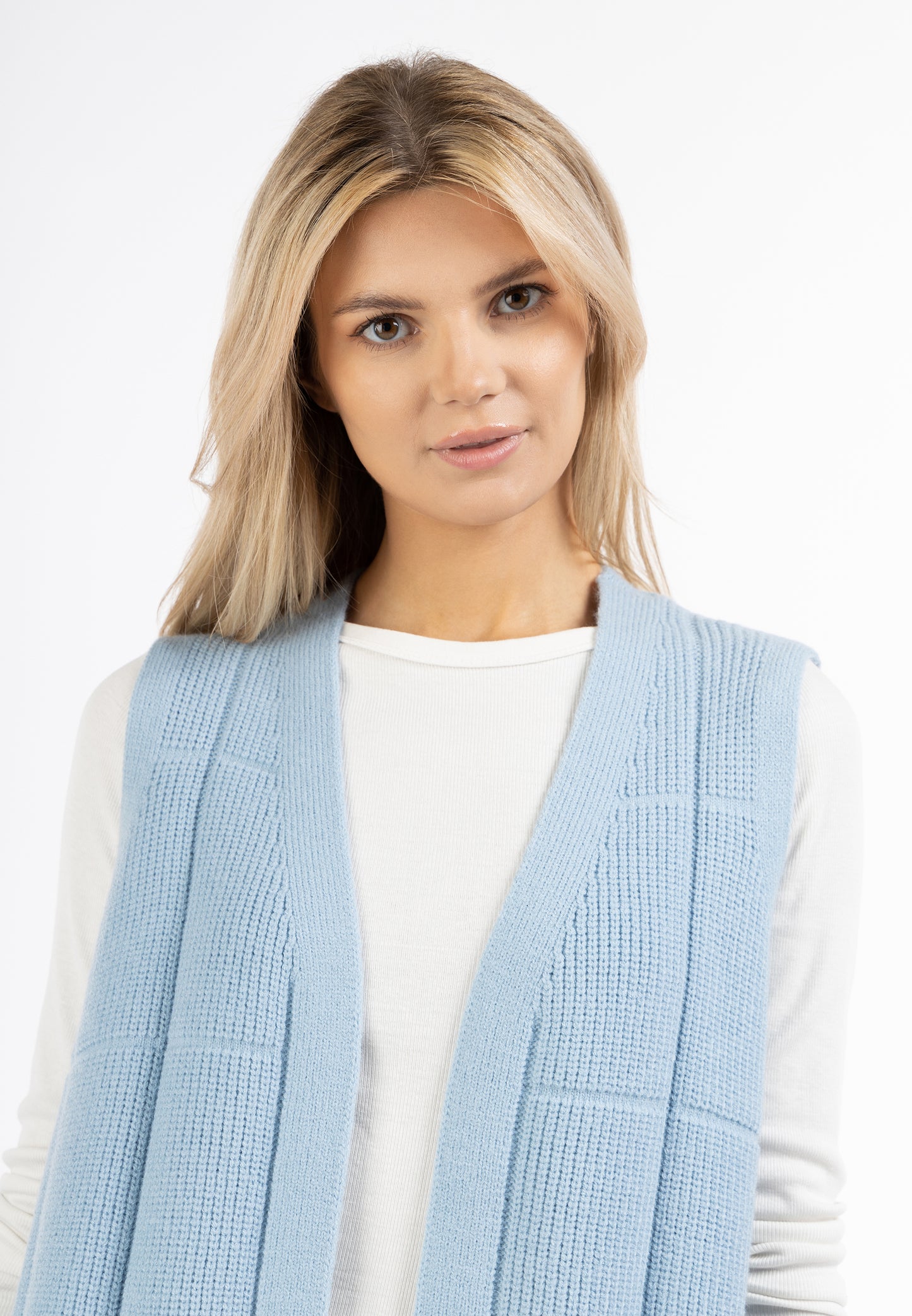 usha WHITE LABEL women's knitted vest long