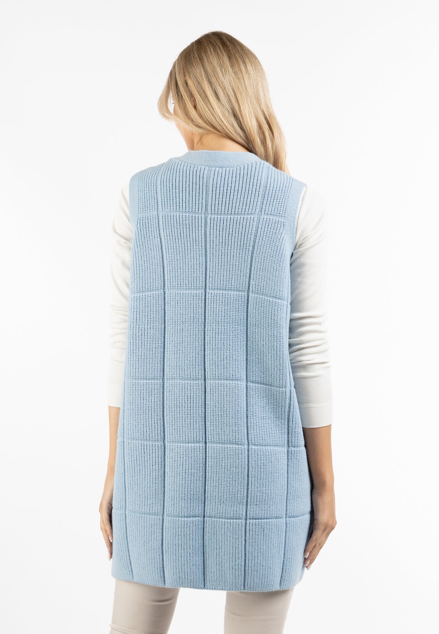 usha WHITE LABEL women's knitted vest long