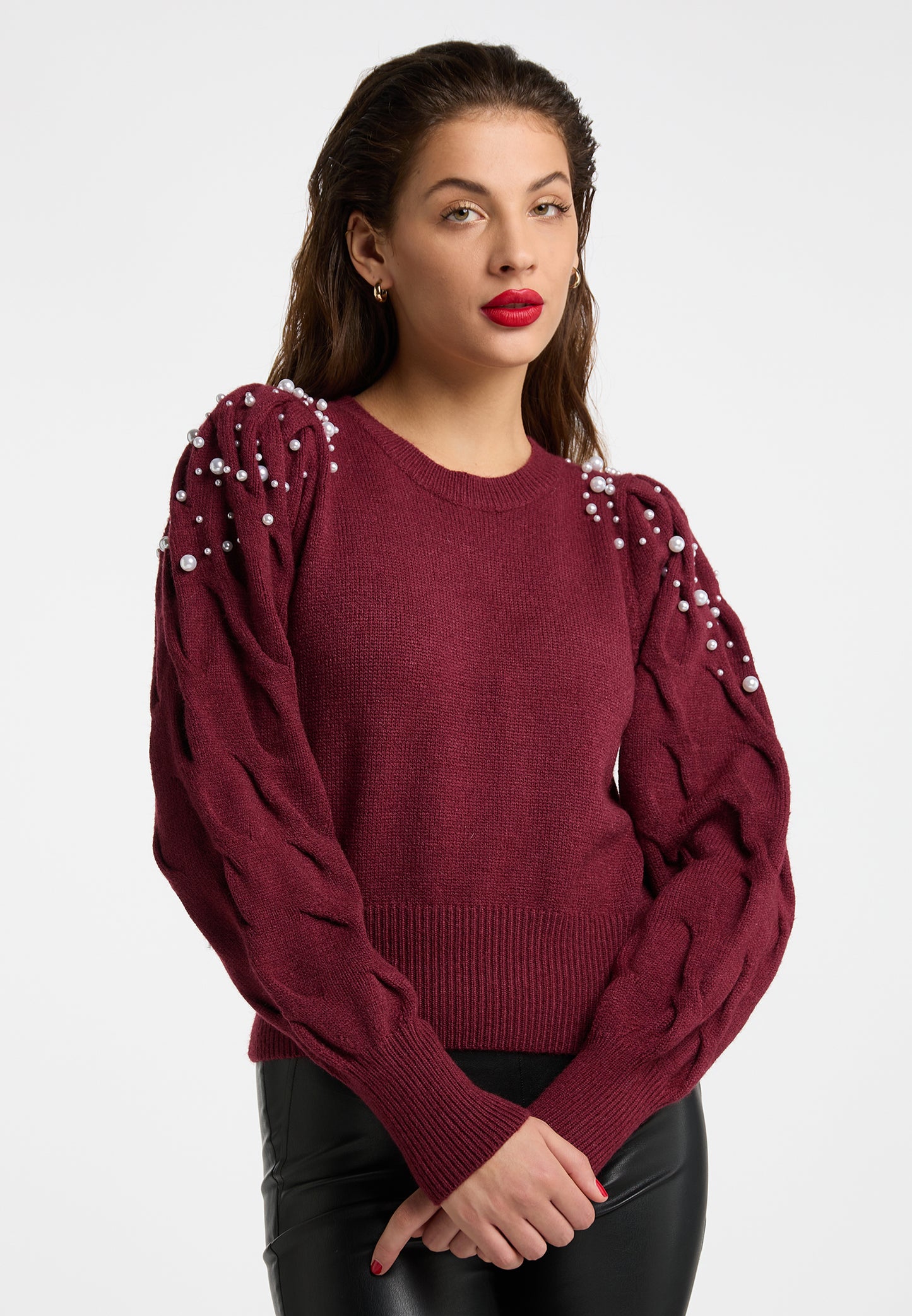 faina damski sweter dzianinowy