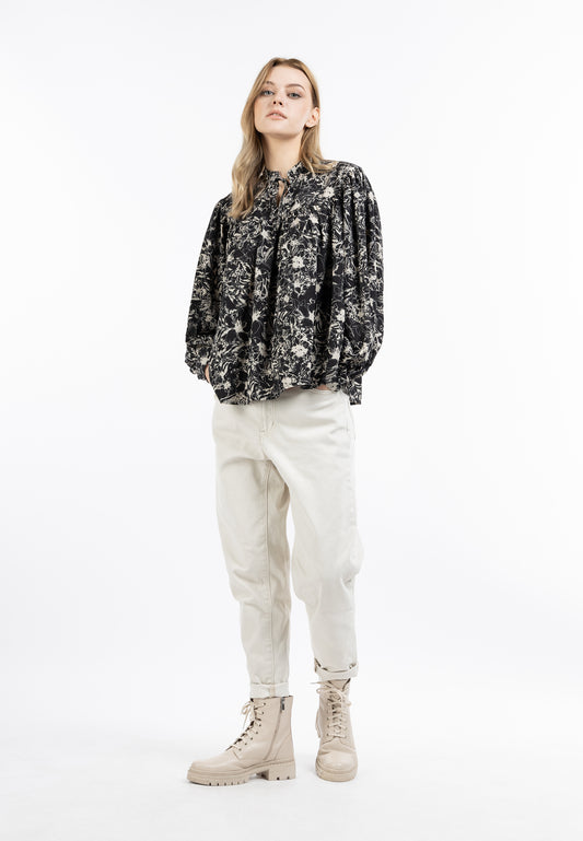 DreiMaster Vintage damska bluzka z długim rękawem