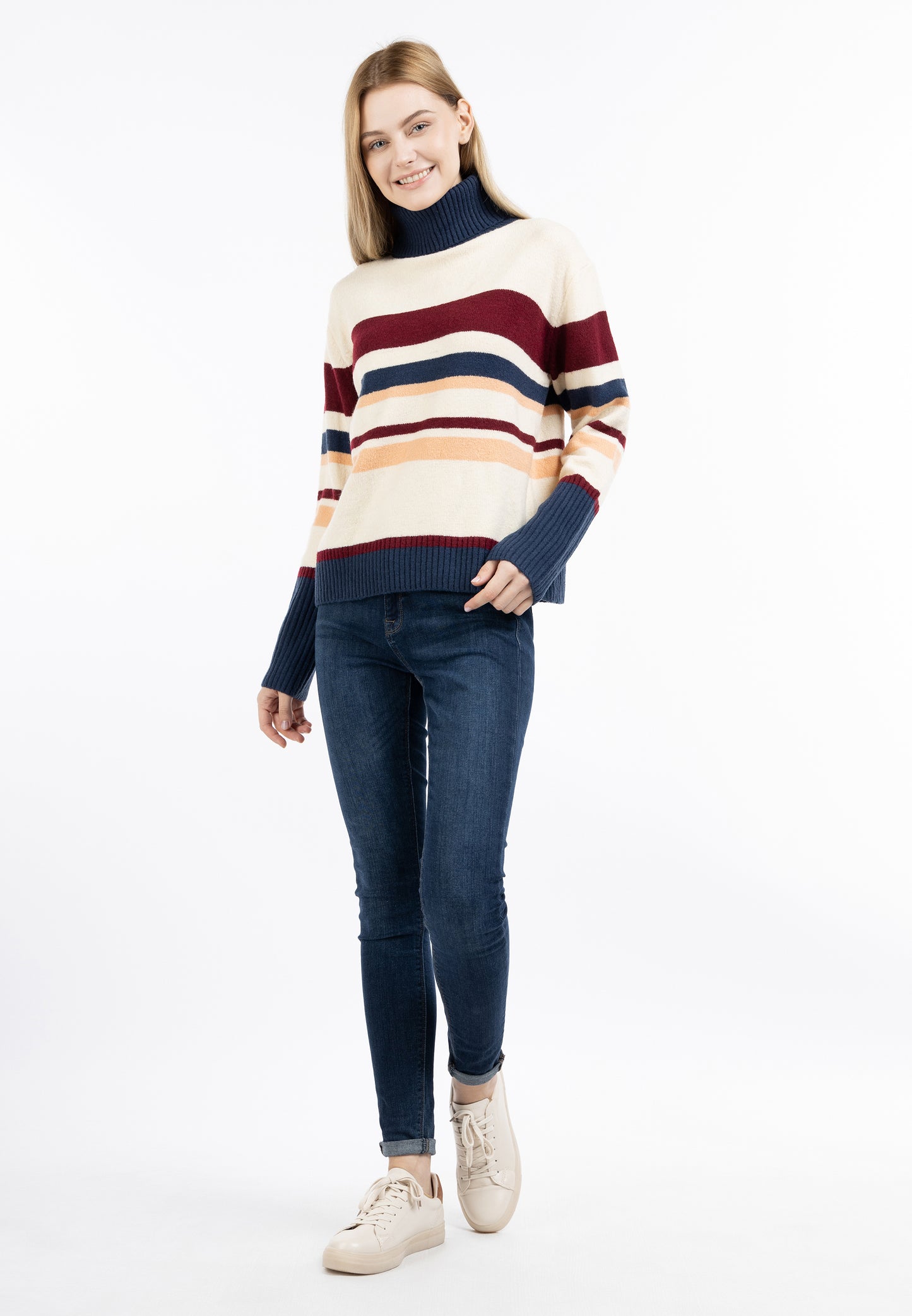 DreiMaster Maritim women's knit turtleneck sweater