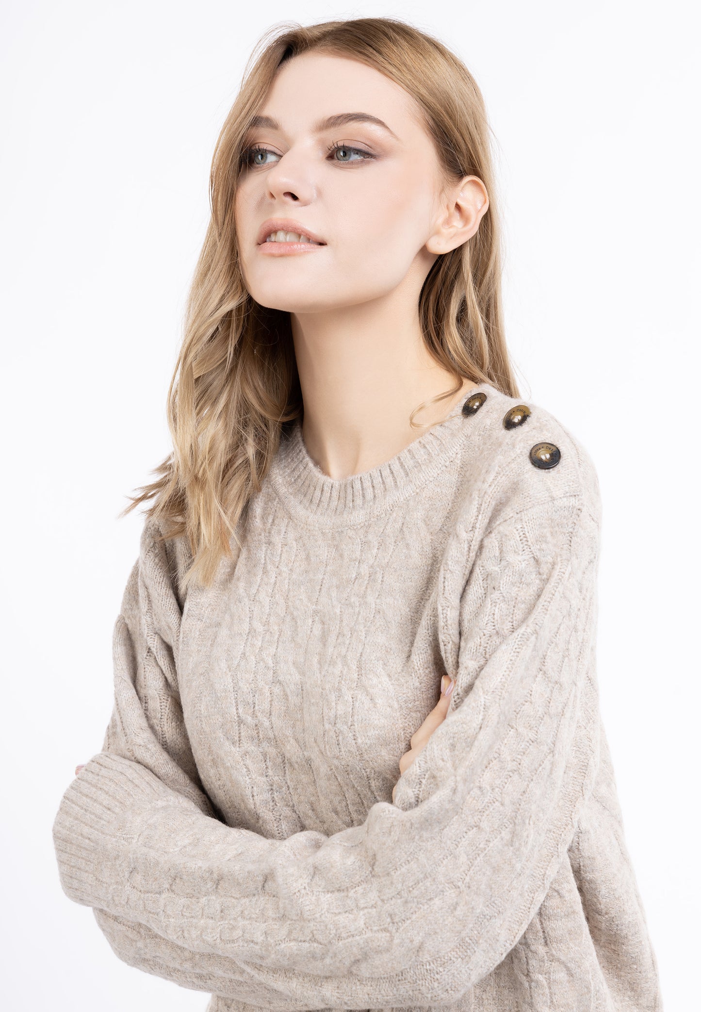 DreiMaster Vintage damski sweter dzianinowy