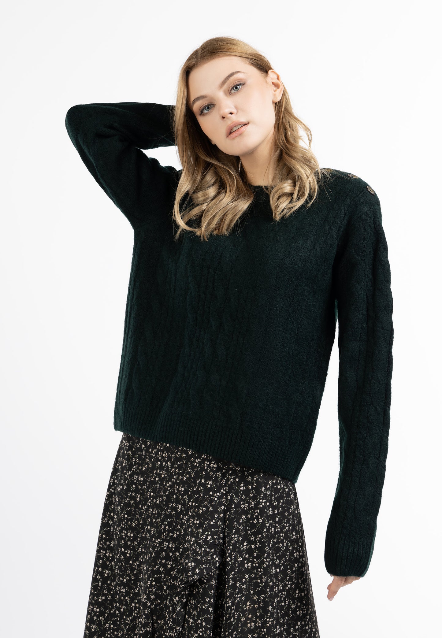 DreiMaster Vintage damski sweter dzianinowy