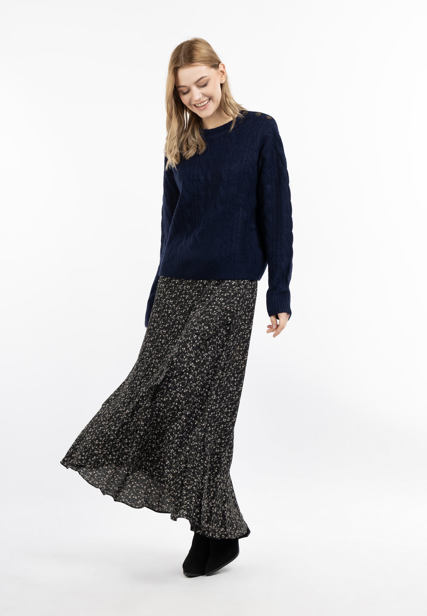 DreiMaster Vintage damski sweter dzianinowy