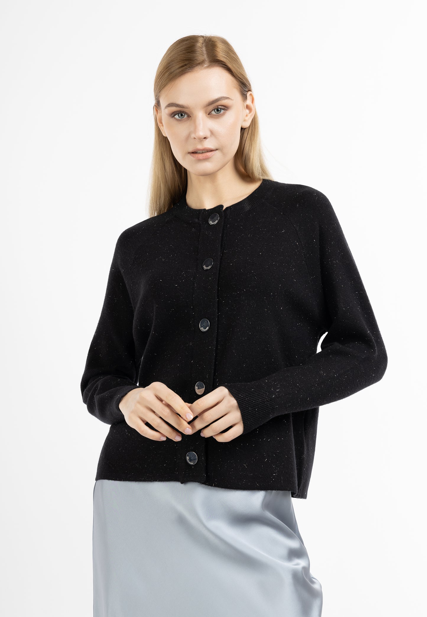 DreiMaster Klassik women's cardigan with Button