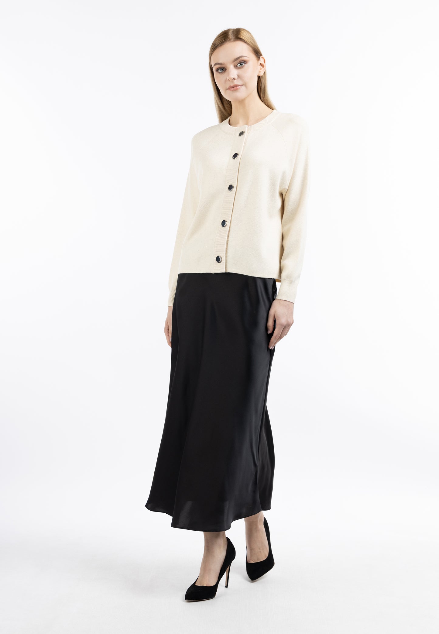 DreiMaster Klassik women's cardigan with Button