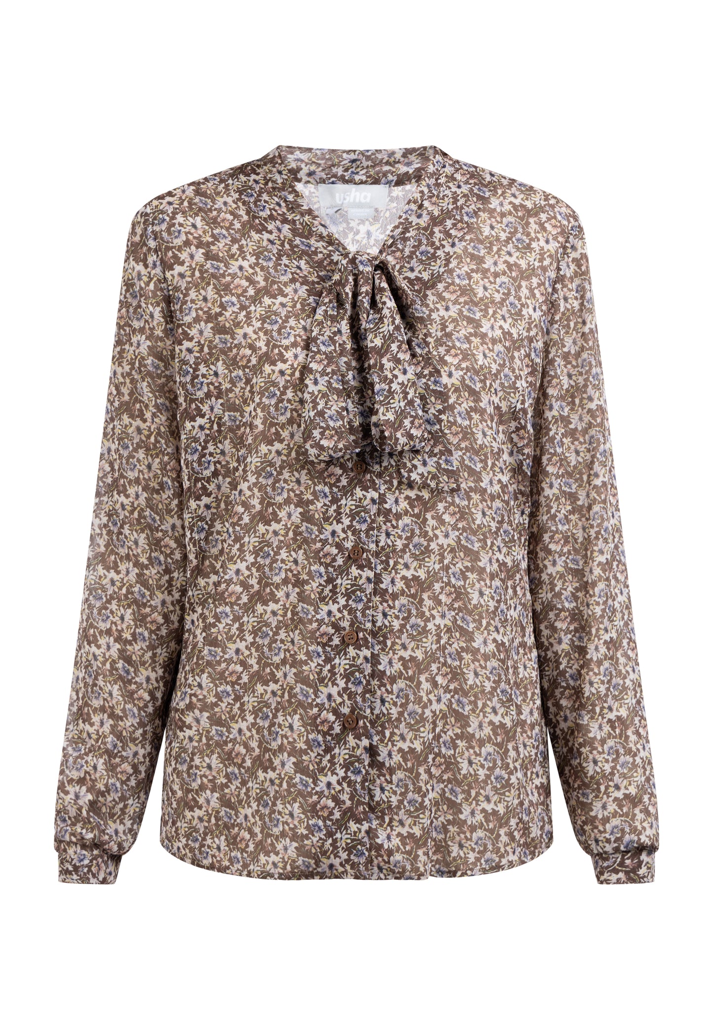 usha women's long sleeve blouse