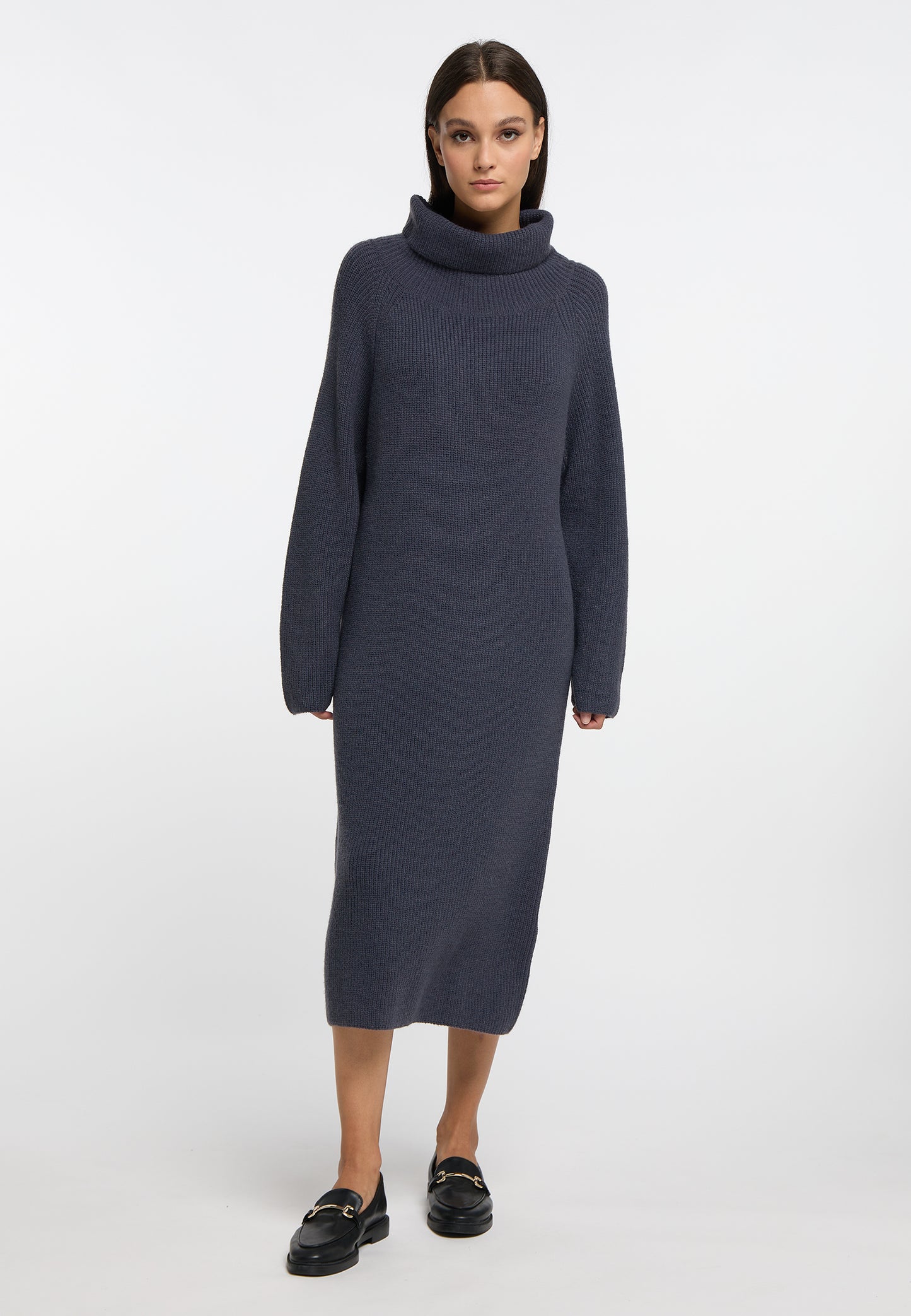 RISA women's knit long sleeve midi dress