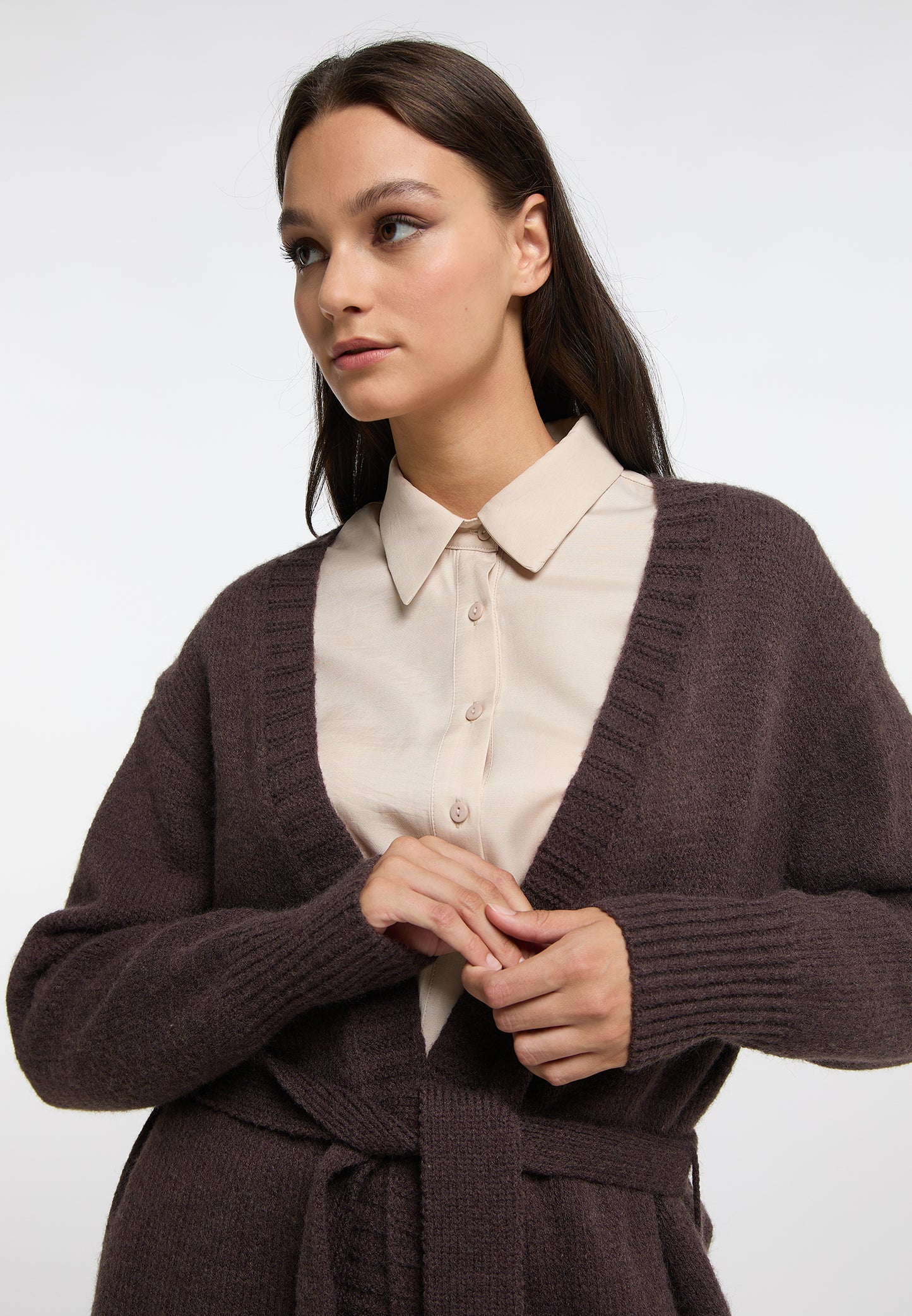 RISA women's knit Long cardigan