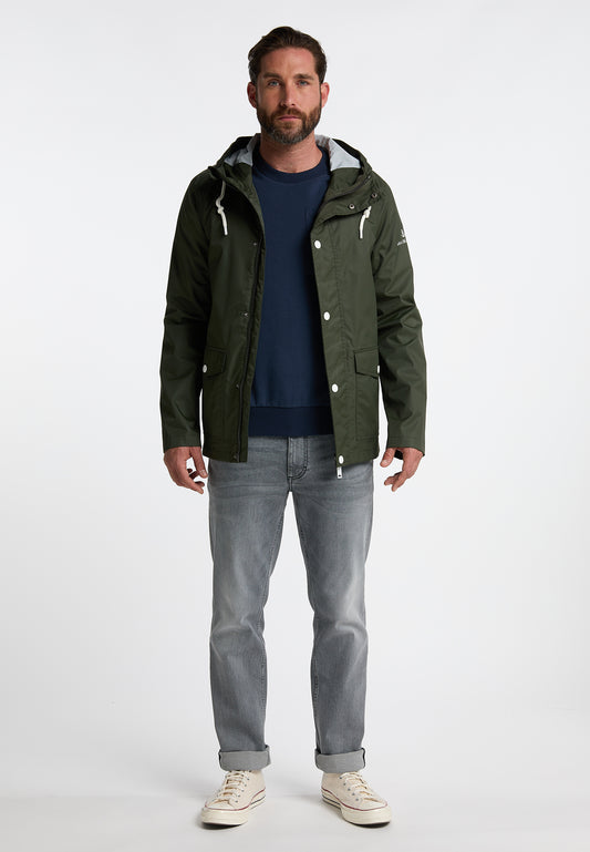 DreiMaster Maritim men's rain jacket with A Subtle print On The Back Of The Outer Fabric