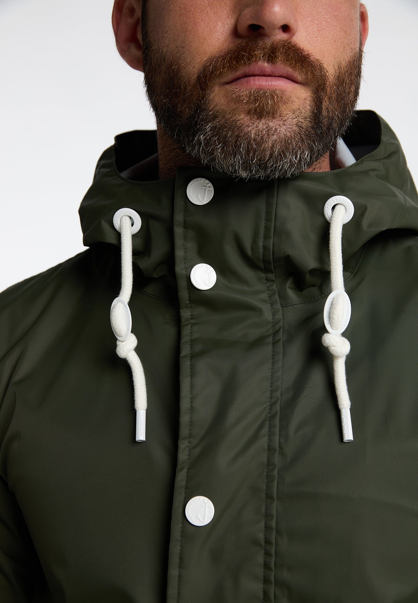 DreiMaster Maritim men's rain jacket with A Subtle print On The Back Of The Outer Fabric
