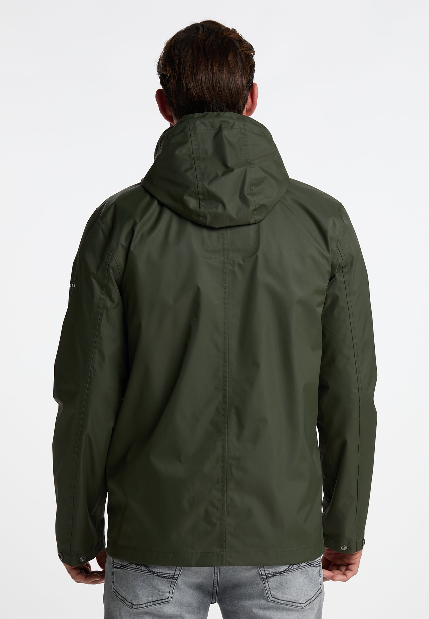DreiMaster Maritim men's rain jacket with A Subtle print On The Back Of The Outer Fabric