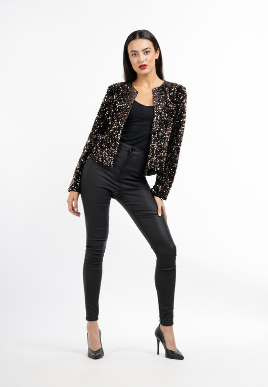 faina women's jacket with sequins
