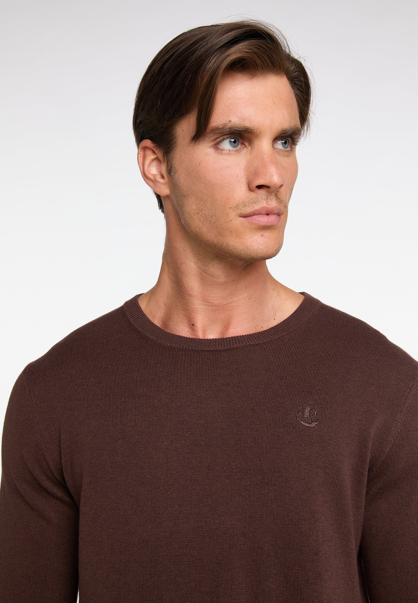 DreiMaster Klassik men's basic fine knit sweater